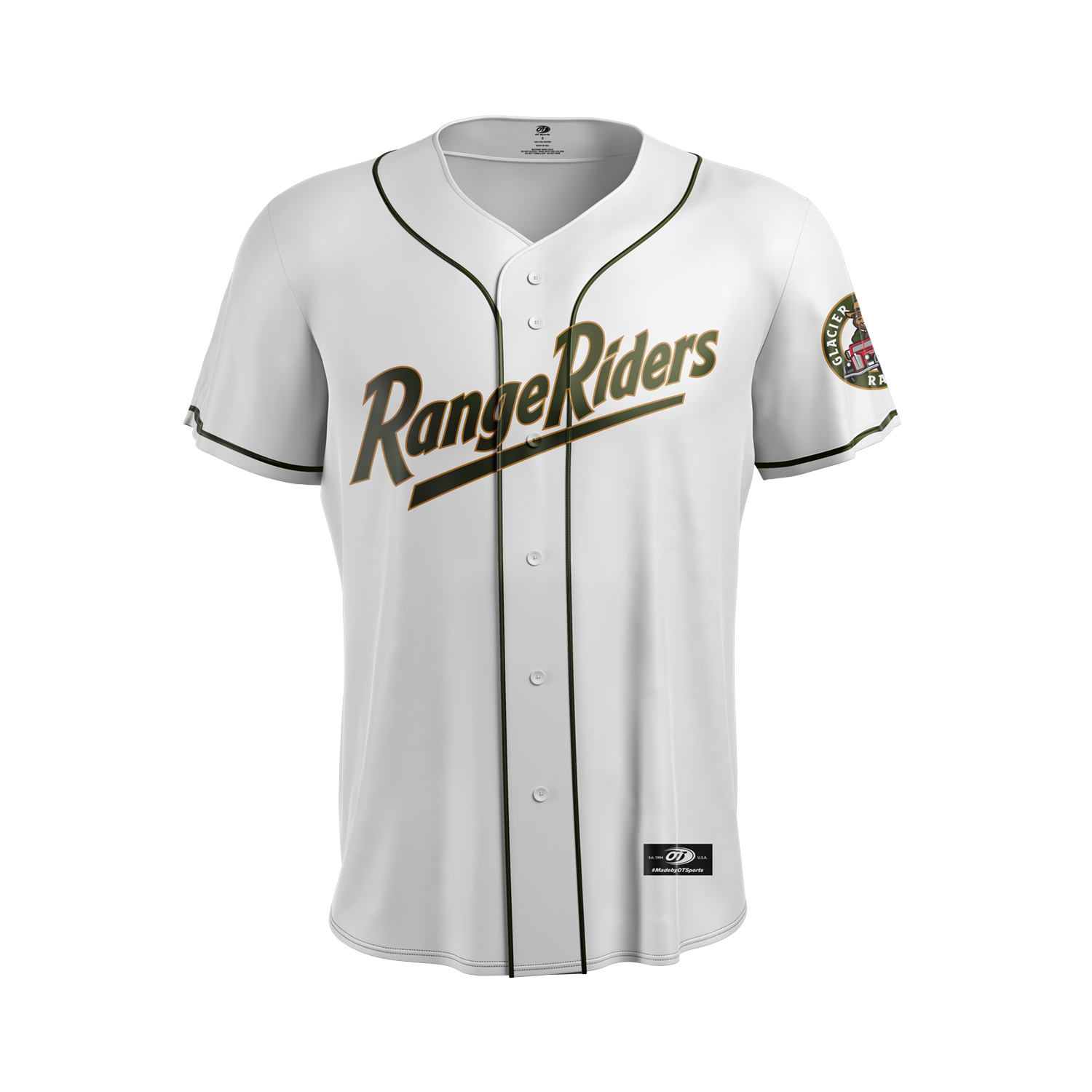 Adult Jersey - White | Glacier Range Riders Mercantile